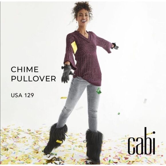 Cabi Chime Pullover Bell Sleeve Sweater Large #4066 - Picture 1 of 6